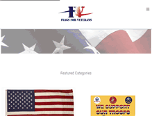 Tablet Screenshot of flagsforveterans.com